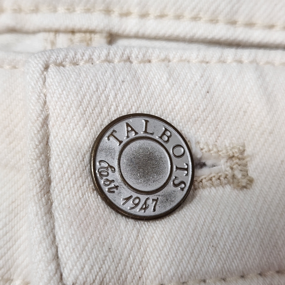 Talbots Slim Ankle Jeans Size 4 - Natural Color - Picture 8 of 11